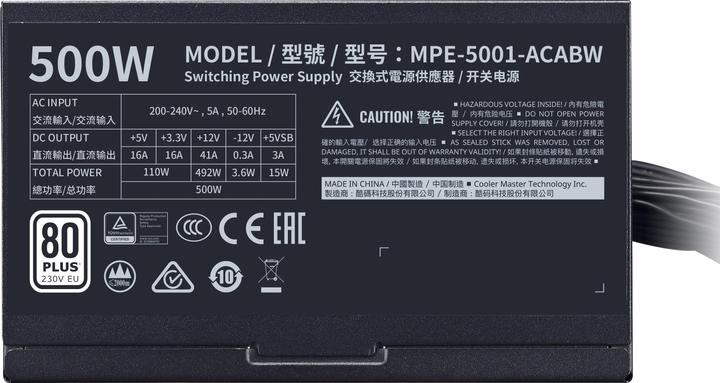 Produktbild Cooler Master Netzteil MWE V2 bulk (500 W)