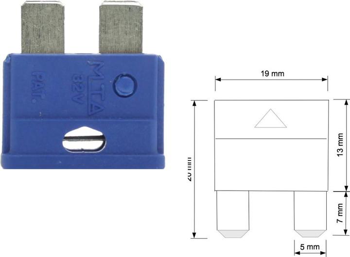 Image du produit Offgridtec Câble de batterie de 1,5m 6mm² avec fusible 15A Cosse à oeil M8