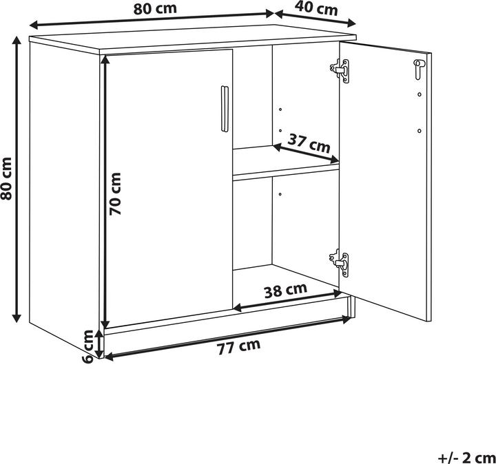 Produktbild Beliani Zehna (80 x 40 x 80 cm)