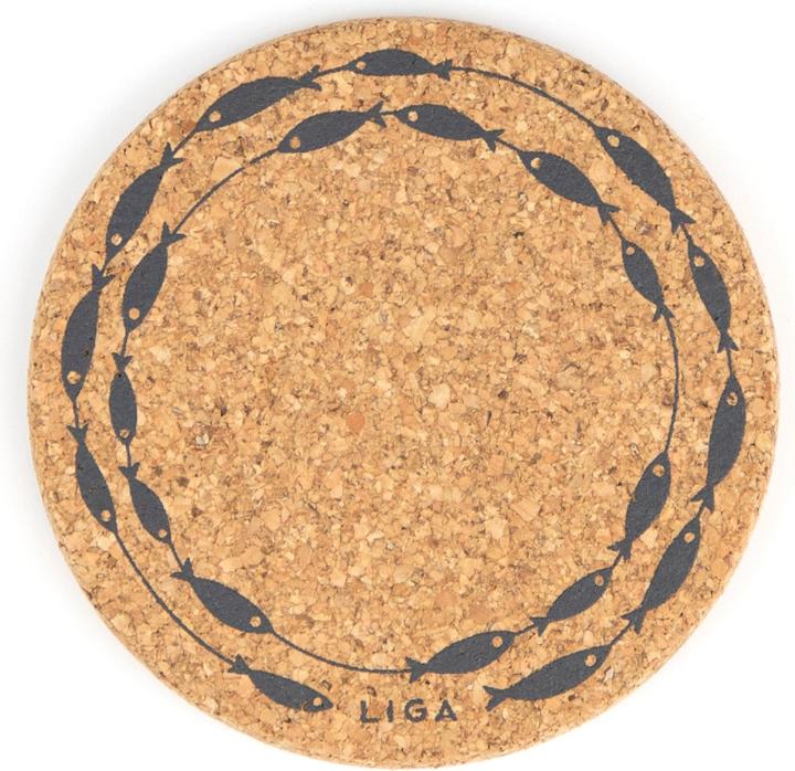 Image du produit Liga Dessous de verre CORK FISH ON A LINE (100 x, Dessous de verre)
