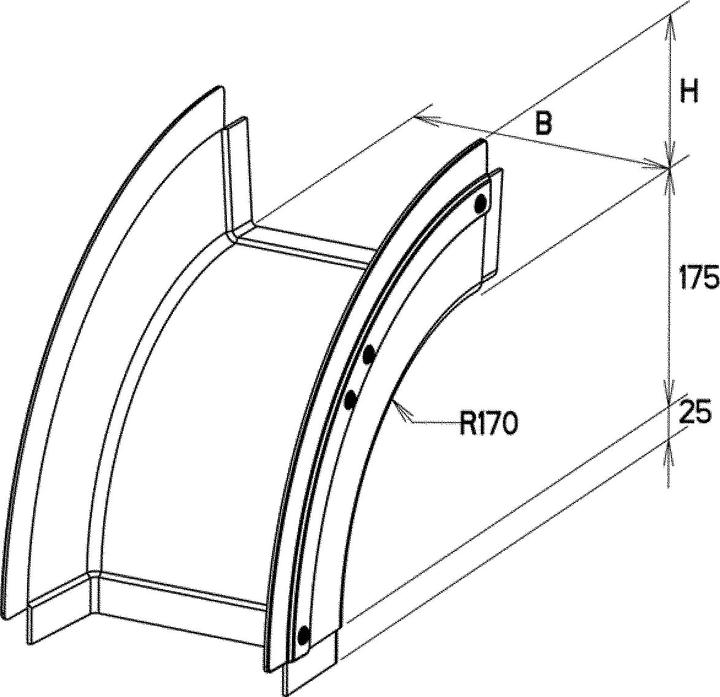 Niedax NIE KKBA 80.100 GRP gutter downpipe 80x100mm w.attached connector,pressed (10 cm)