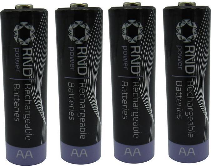 RND Akku, Ni-MH, AA, 1.2V, 2Ah, Packung à 4 Stück (4 Stk., AA, 2000 mAh, Akku)