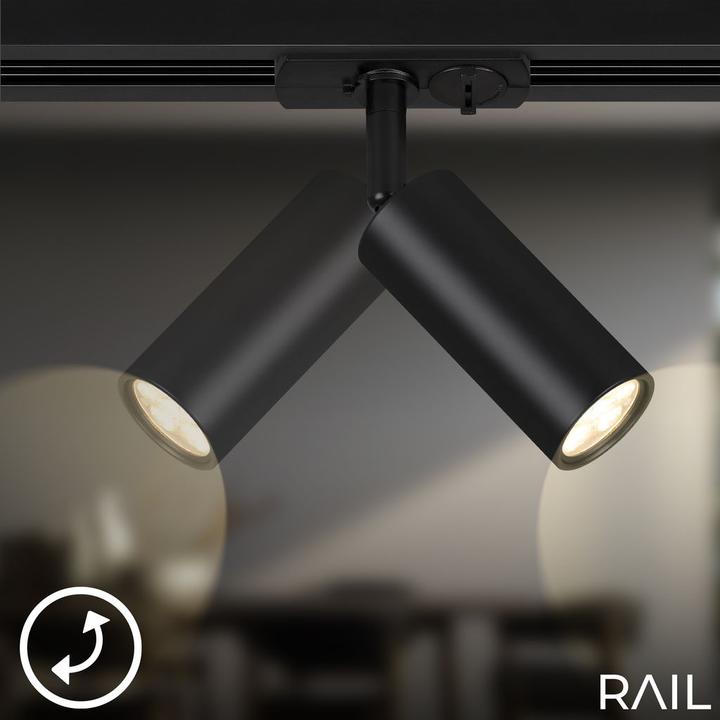 Produktbild Briloner 0 HV-Stromschienensystem - LED Spot, Schwarz, 1xLED/4,5W