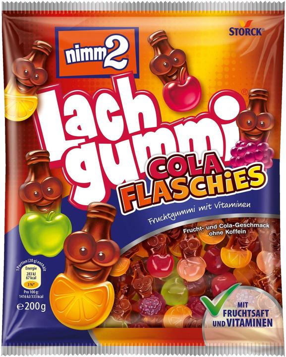 Immagine prodotto nimm2 Gomma alla frutta Lachgummi Cola Flaschies 200,0 g (1 pz., 200 g)