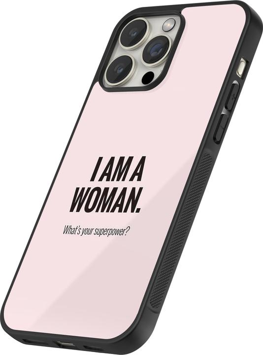 Actual product image PhoneLook Cover silicone black I am a woman (Apple iPhone 12 Pro Max)