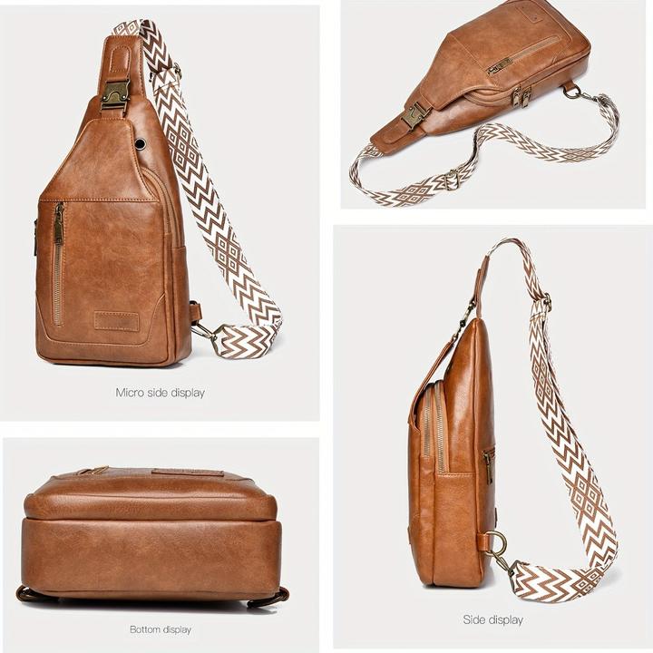 Immagine prodotto Only-Bags.Store Set di borse a tracolla in pelle: materiale PU, impermeabile, grande capacità, adatto agli studenti
