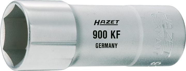 Produktbild HAZET Zündkerzen Steckschlüsseleinsatz 900KF ∙ Vierkant12,5 mm (1/2 Zoll) ∙ Aussen Sechskant Profil …