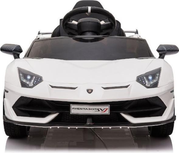 Actual product image Es-toys Children's vehicle white - Electric car "Lamborghini Aventador SVJ" - Licensed - 12V7AH, 2 motors- 2 (12 V)