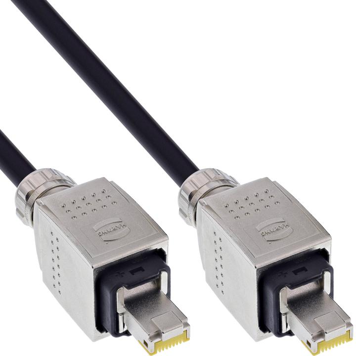 Image du produit InLine Enrouleur de câble réseau IP67 Outdoor PUR Harting (S/FTP, CAT6a, 50 m)