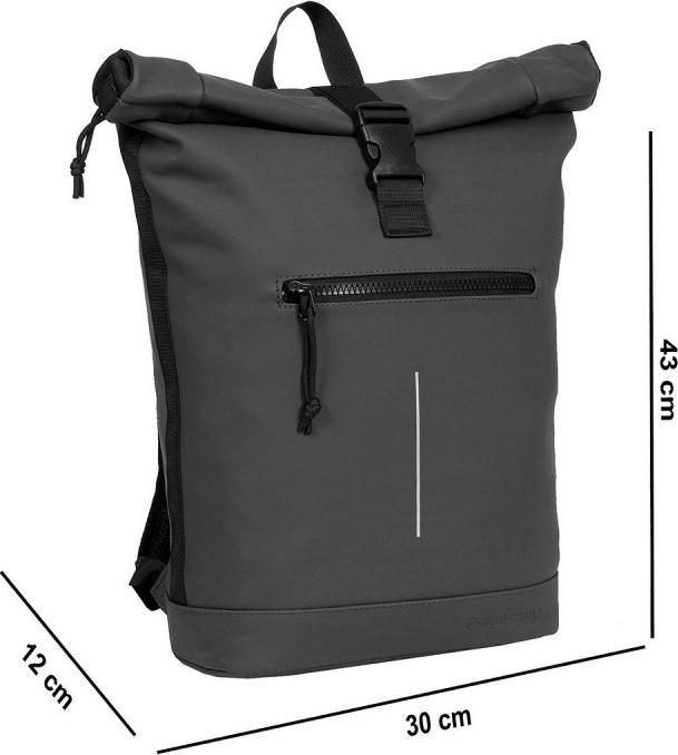 Image du produit New Rebels Mart - New York Rolltop Backpack 16L Black (16 l)