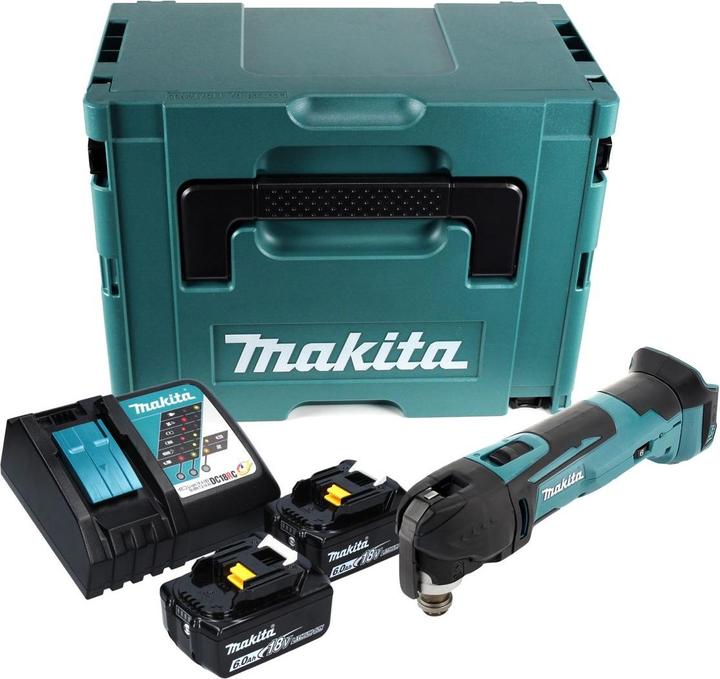 Produktbild Makita DTM 51 RGJ Akku Oszillierer 18 V + 2x Akku 6,0 Ah + Ladegerät + Makpac