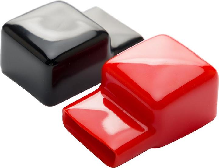 Actual product image Offgridtec Terminal cover battery connection M8 red black touch protection set of 2 15mm