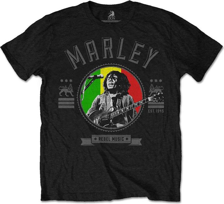 Produktbild Bob Marley Rebel Music Seal TShirt (M)