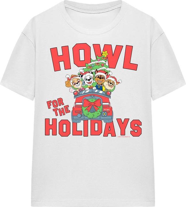 Paw Patrol Howl For The Christmas Holidays TShirt (XL)