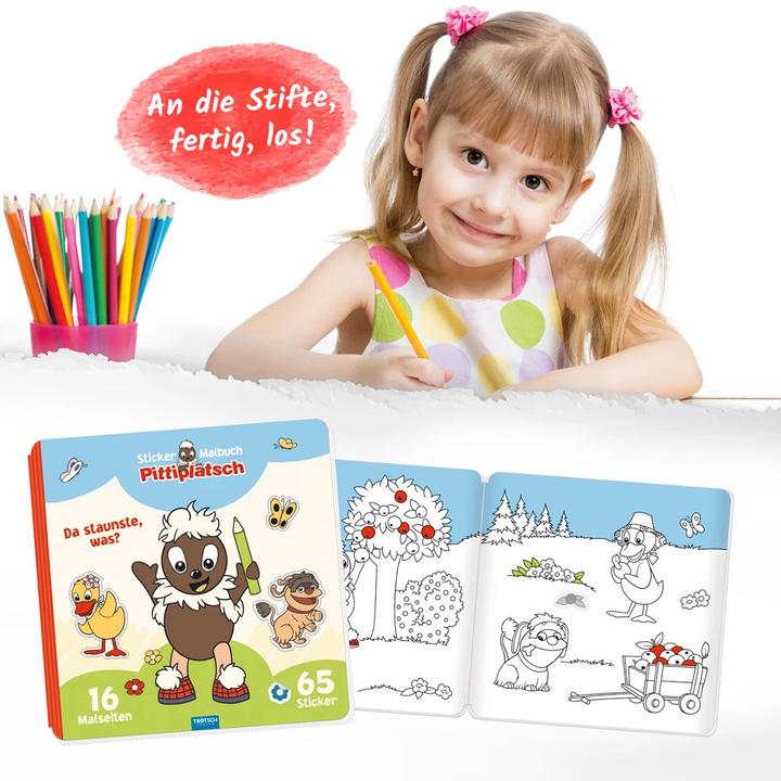 Image du produit Notre marchand de sable Livre de coloriage Stickers Pittiplatsch
