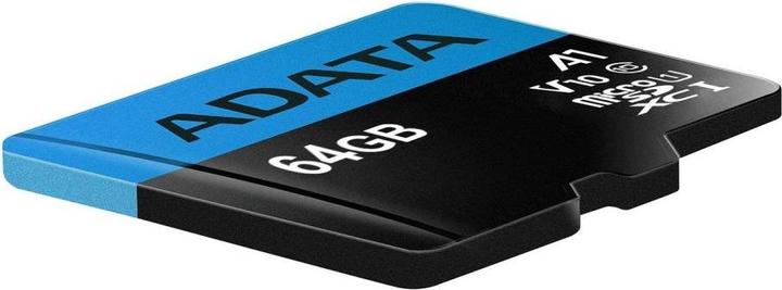 Actual product image Adata Premier Flash memory card (microSDXC to SD adapter included) (64 GB, microSDXC, U1, UHS-I)