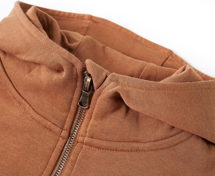 Immagine prodotto VidaXL Maglia con cappuccio e mezza zip per bambini (140)