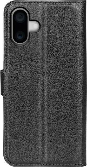 Actual product image MU Classic Litchi Leather Bookcover Series (Apple iPhone 16 Plus)