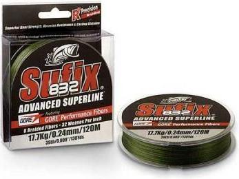 Actual product image Sufix X8 832 Advanced Superline – 250m