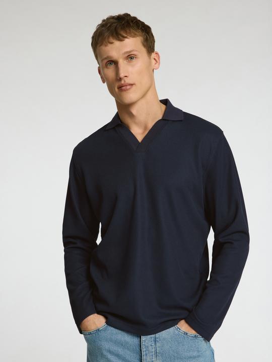 Produktbild Selected Homme Strick Langarm-Poloshirt (XXL)