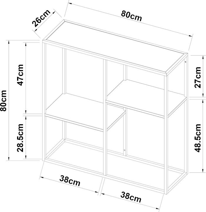 Actual product image En.Casa Strömstad (80 x 80 x 26 cm)