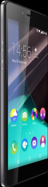 Actual product image Wiko Highway Pure (16 GB, Black / Grey, 4.80", Single SIM, 4G)