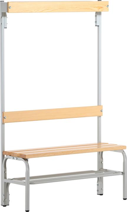 Actual product image Sypro Changing room bench for drying rooms with backrest (38 cm, 14 cm)