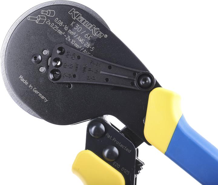 Actual product image Klauke Ratchet hand tool for cable end sleeves (215 mm)