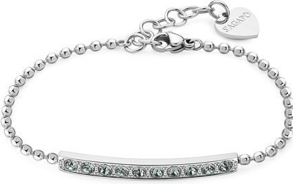 Immagine prodotto Sagapo S'Agapµ - Bracciale in acciaio abbagliante SDZ16 Dazzly con cristalli verde chiaro (Acciaio inossidabile)
