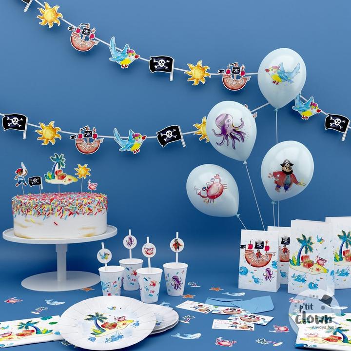 Produktbild P'tit Clown Mitgebsel Tüten Piraten