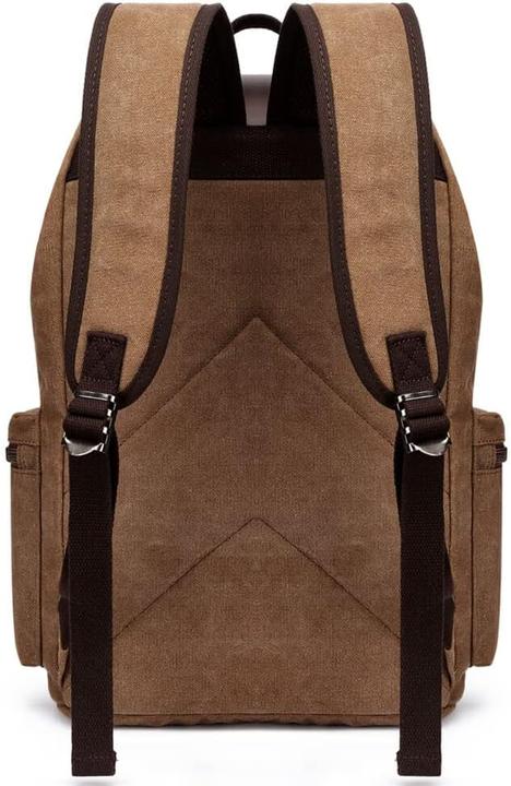 Immagine prodotto Only-Bags.Store Zaino da viaggio casual in pelle e tela, zaino da uomo retrò in tela di grande capacità 20-35L