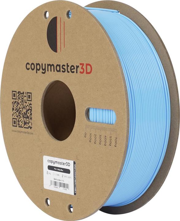 Actual product image Copymaster3D PLA Filament for 3D Printer, 1.75 mm, Light Blue (PLA, 1.75 mm, 1000 g, Blue)