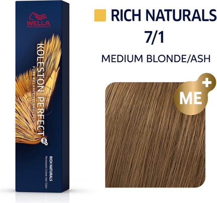 Image du produit Wella Koleston Perfect Me+ Rich Naturals (7/1 frêne blond moyennement blond)