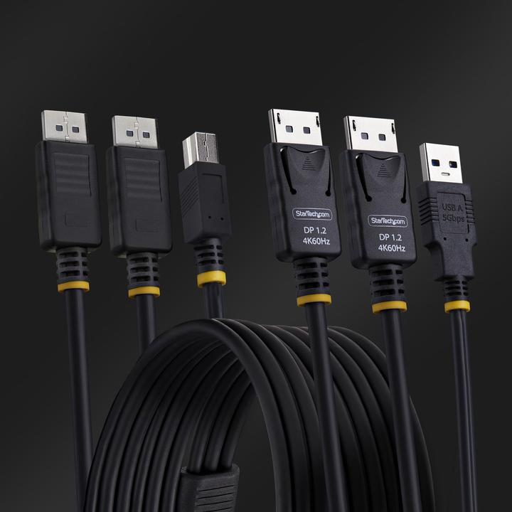 Actual product image StarTech DDU1226-KVM-CABLE 1.8M DUAL-DP/USB KVM CABLE NMS NS CABL