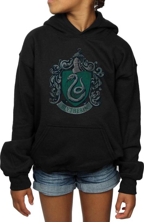 Produktbild Slytherin Distressed Crest Kapuzenpullover Mädchen (140, 146)