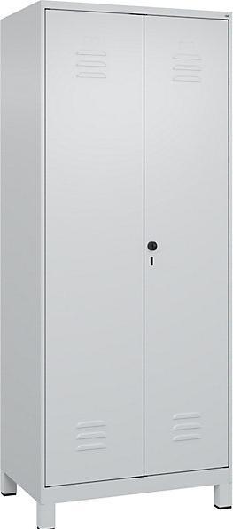 Actual product image C+P CP Classic Plus cleaning agent cabinet 080110-02-S10029 light grey 80.0 x 50.0 x 195.0 cm, assembled (80 cm, 195 cm)