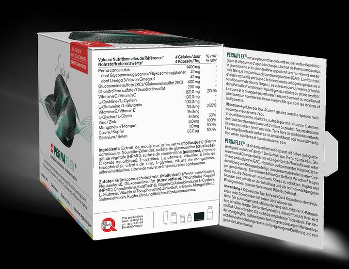 Actual product image Sekoya Pernaflex 240 capsules | Perna canaliculus, glucosamine, chondroitin | Relieves osteoarthritis pain (240 Piece, Capsules)