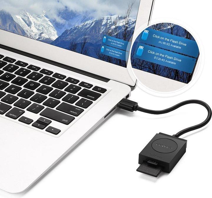 Actual product image Ugreen 2 in 1 USB-A 3.0 card reader (USB 3.0)