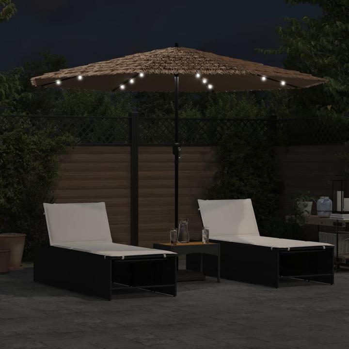 Produktbild VidaXL Sonnenschirm mit LED und mast (3.24 m)