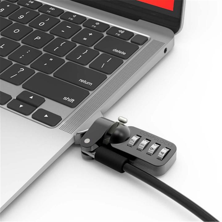 Produktbild Maclocks Ledge MacBook Air 2020 M1 T-slot Ledge Lock Adapter with Combination Cable Lock