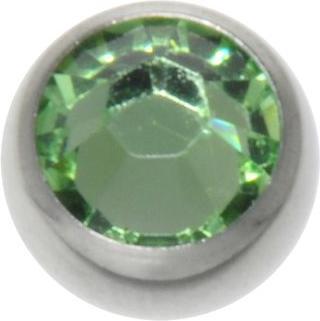 Bijouteria Piercingverschluss (Edelstahl, Kristall)