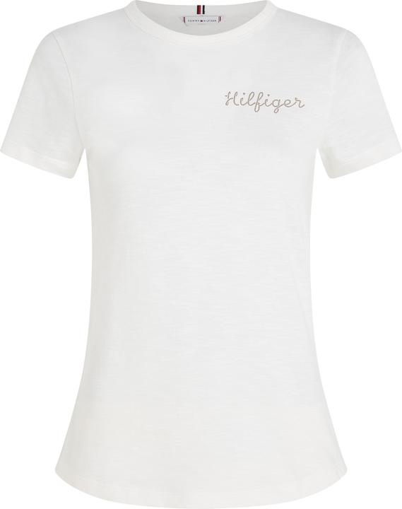Tommy Hilfiger Damen T-Shirt Slim Gold (L)