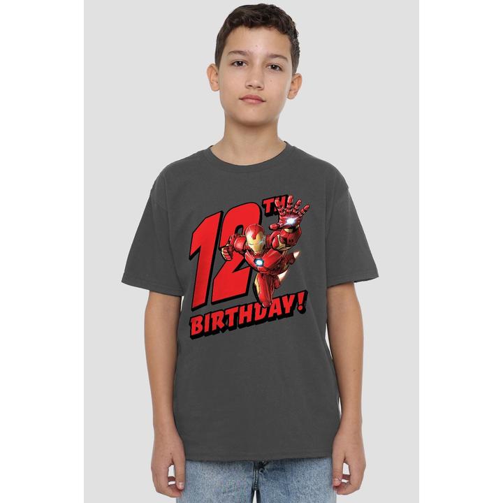 Immagine prodotto Iron Man Maglietta 12° Compleanno Bambini (140)