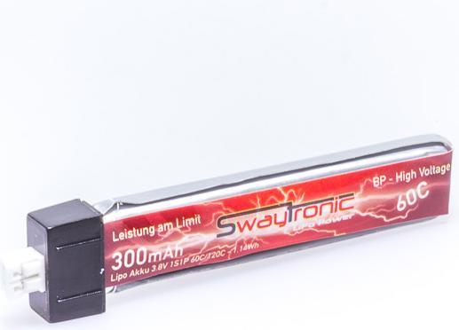 Immagine prodotto Swaytronic Sway-FPV 1SHV 3.8V 300mAh 60C/120C PH-R2 (3.80 V, 300 mAh)