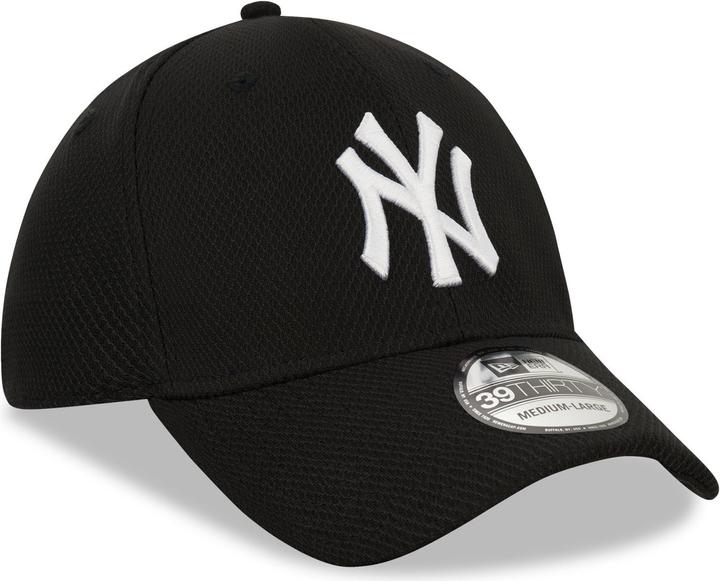 New Era 39Thirty Diamond Cap - New York Yankees schwarz L/XL (L)