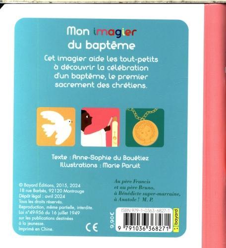 Image du produit Bayard Jeunesse Mon imagier du baptême (Français, Paruit Marie, Du Bouëtiez Anne-Sophie, 2024)