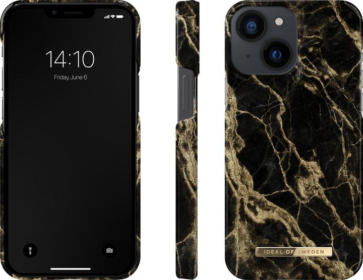 Actual product image iDeal Of Sweden Designer Hard Cover Golden Smoke Marble (Apple iPhone 13 mini)