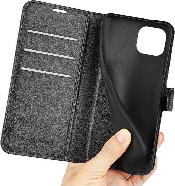 Actual product image MU Classic Litchi Leather Bookcover Series (Apple iPhone 14 Plus)
