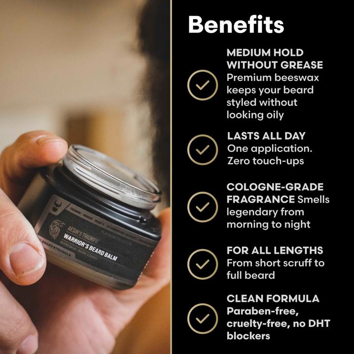 Actual product image The Beard Struggle Warrior's Beard Balm