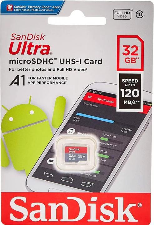 Produktbild SanDisk Ultra (32 GB, microSDXC, U1, UHS-I)